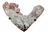 Sparkly, Pink Amethyst Geode Section on Metal Stand - Brazil #206973-2